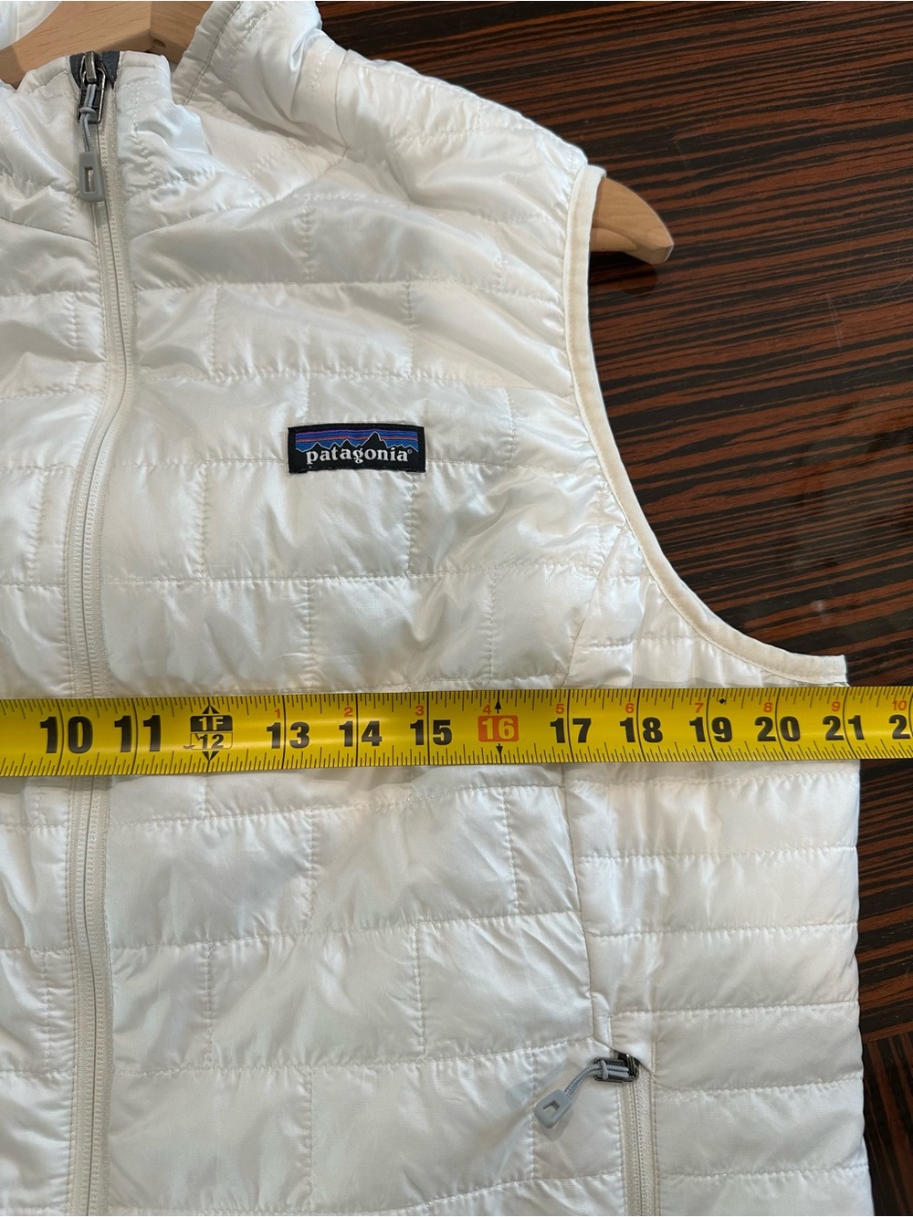 Patagonia Nano Puff Vest Birch White Women’s Sz XL Full Zipper Lightweight - Picture 10 of 12